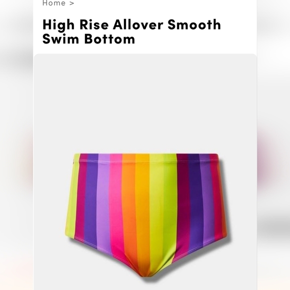 High Rise Allover Smooth Swim Bottom, size M fits M/L, new - Picture 4 of 7